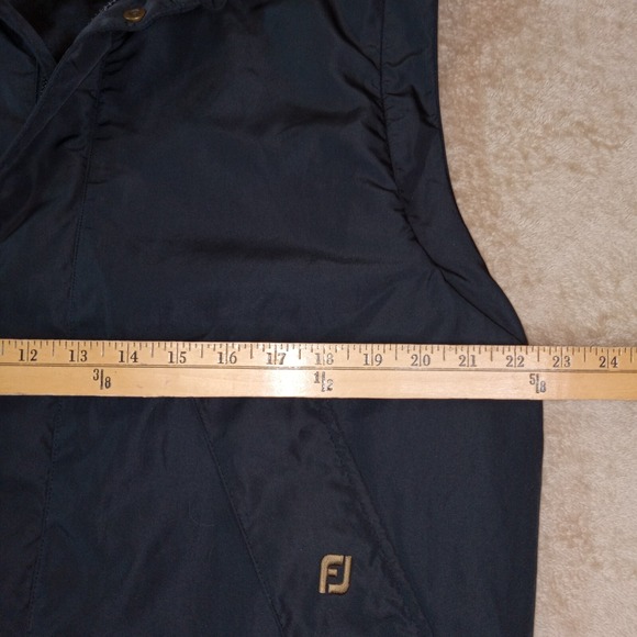 Dryjoys by Footjoy Sleeveless Full Zip/Snap Windbreaker Men's Medium Black - Picture 6 of 10